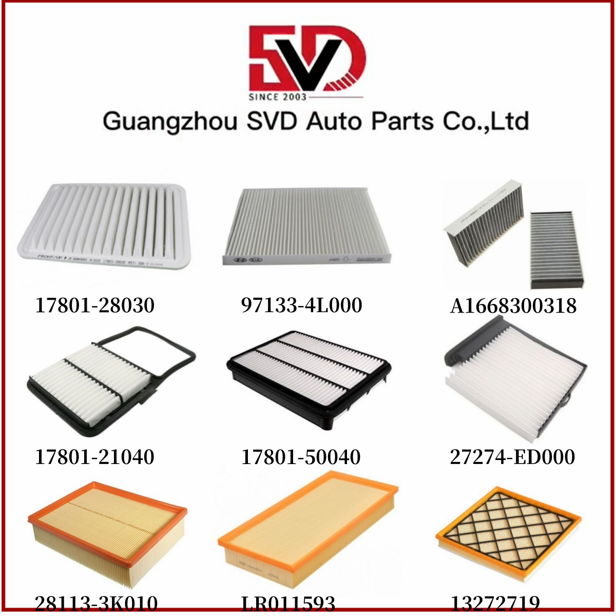 Air And Cabin Filters
